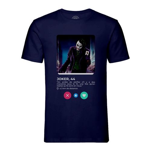 T-Shirt Homme Col Rond Joker Méchant Film Réseau Social Rencontre Amour