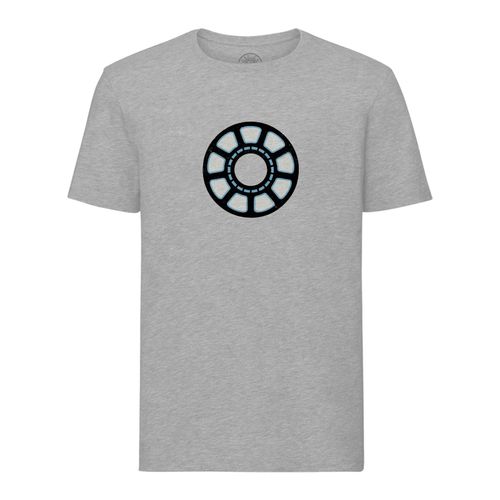 T-Shirt Homme Col Rond Iron Man Arc Reactor Super Héros Bd Film Geek