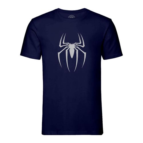 T-Shirt Homme Col Rond Spiderman Logo Super Héros Bd Film Geek