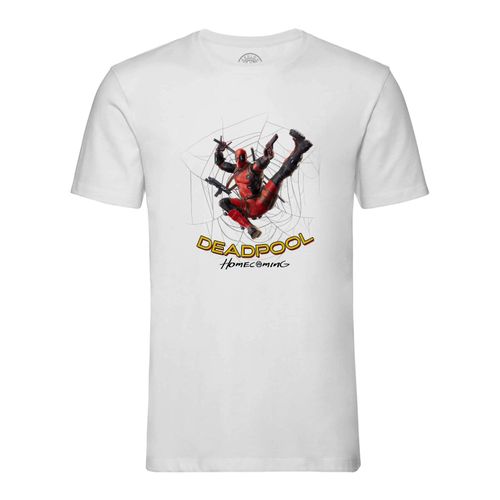 T-Shirt Homme Col Rond Spideman Deadpool Parodie Film Series Marque
