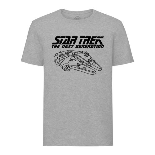 T-Shirt Homme Col Rond Star Trek - Falcon Millenium Parodie Film Series Marque