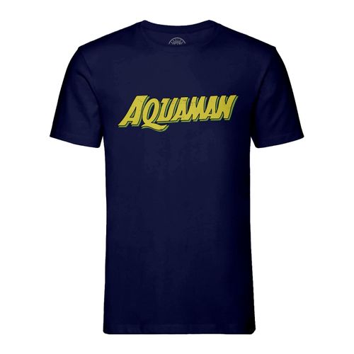 T-Shirt Homme Col Rond Aquaman Super Héros Bd Film Geek