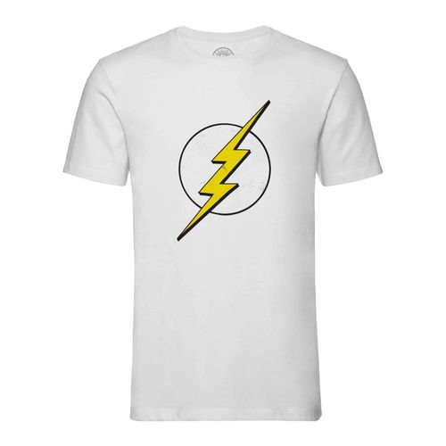 T-Shirt Homme Col Rond Flash Super Héros Bd Film Geek