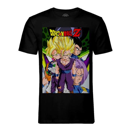 T-Shirt Homme Col Rond Dragon Ball Z Cell Saga Manga Anime Japon