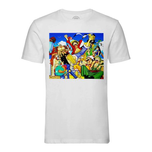 T-Shirt Homme Col Rond One Piece C Est La Fete Sur Le Sunny Manga