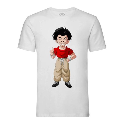 T-Shirt Homme Col Rond Dragon Ball Z Anime Manga Japan Krillin Cheveux