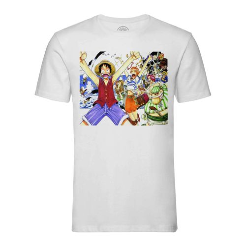T-Shirt Homme Col Rond One Piece Trésors Manga Anime Japon Pirate