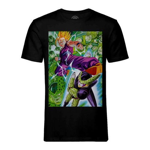 T-Shirt Homme Col Rond Dragon Ball Z Gohan Contre Cell Dbz Sangohan
