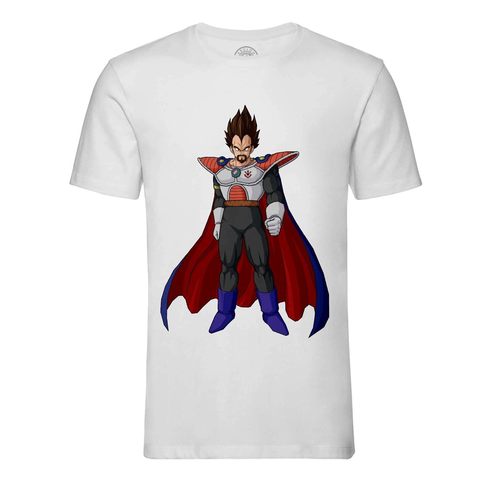 T-Shirt Homme Col Rond Dragon Ball Roi Vegeta Sayen Dbz Manga Anime Japan