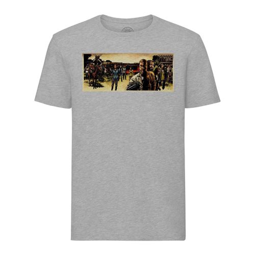 T-Shirt Homme Col Rond The Walking Dead Bande Dessinee Serie Tv