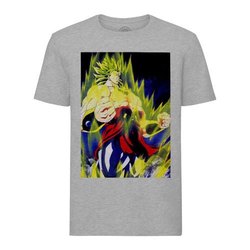 T-Shirt Homme Col Rond Broly Super Saiyan Dragon Ball Anime Manga
