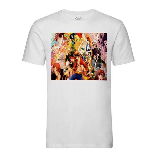 T-Shirt Homme Col Rond One Piece Anthologie Pirate Manga Anime