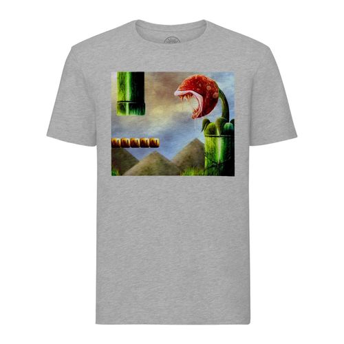 T-Shirt Homme Col Rond Mario Niveaux Sanglants Jeux Video Plates Formes