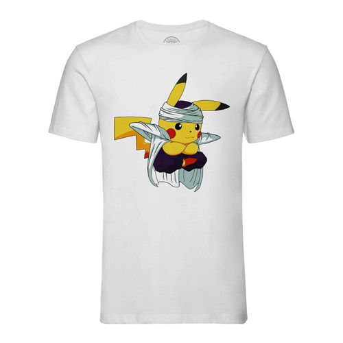 T-Shirt Homme Col Rond Fusion Pikachu Piccolo Dragon Ball Z Pokemon