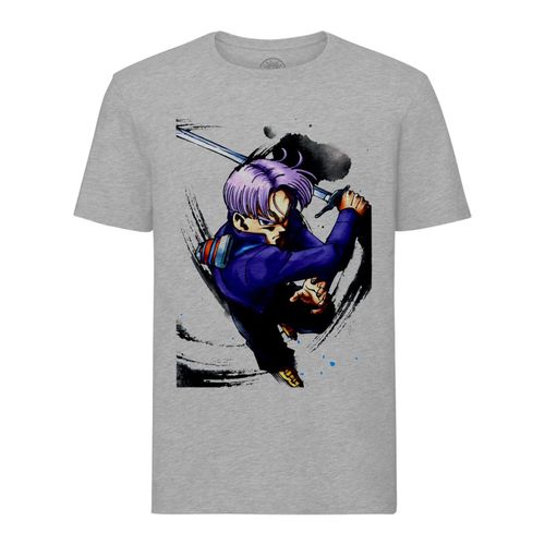 T-Shirt Homme Col Rond Trunks Coup D'epee Dragon Ball Z Dbz Manga Anime Japon