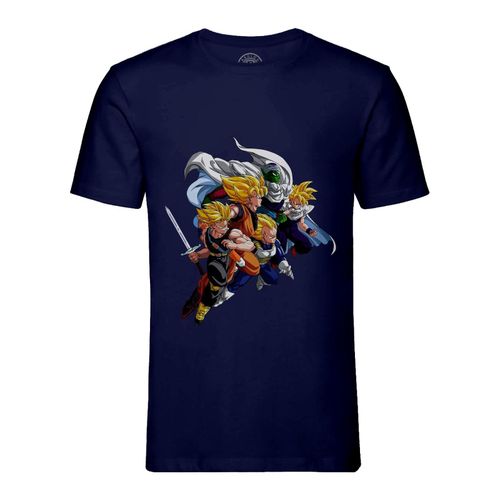 T-Shirt Homme Col Rond Dragon Ball Z Trunk Sangoku Vegeta Piccolo San Gohan Film Anime Manga