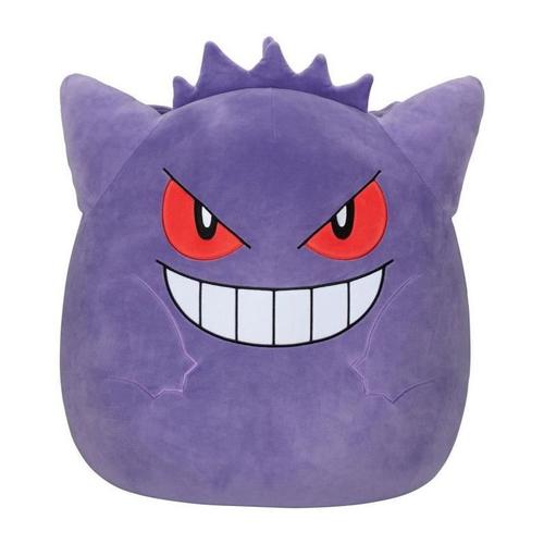 Peluche - Bandai - Pokémon - Squishmallows 50 Cm - Ectoplasma (Gengar) - Grande Peluche Ultra-Douce - Licence Officielle Pokémon