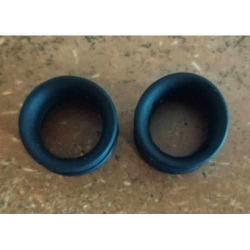 Plugs Tunnels 2pcs, Écarteurs Oreille Silicone Noir, 16 Mm
