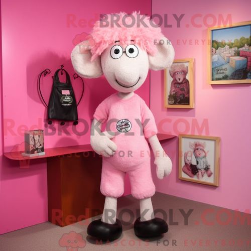 Personnage Mascotte Redbrokoly D Un Léopard Bleu Ciel Habillé D Un Débardeur Et De Bretelles