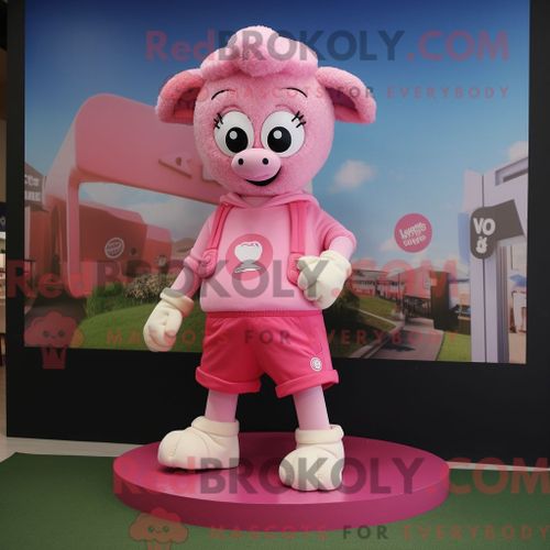 Personnage Mascotte Redbrokoly D Un Léopard Bleu Ciel Habillé D Un Débardeur Et De Bretelles