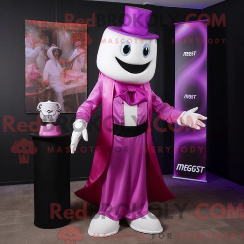 Costume Mascotte Redbrokoly De Céleri Violet Personnage Habillé Avec Une Blouse Et Des Broches