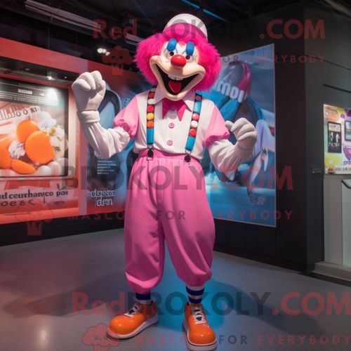 Personnage De Costume De Mascotte Redbrokoly De Corned-Beef Et De Chou Bleu Habillé D Un Pull Et De Sacs Fourre-Tout