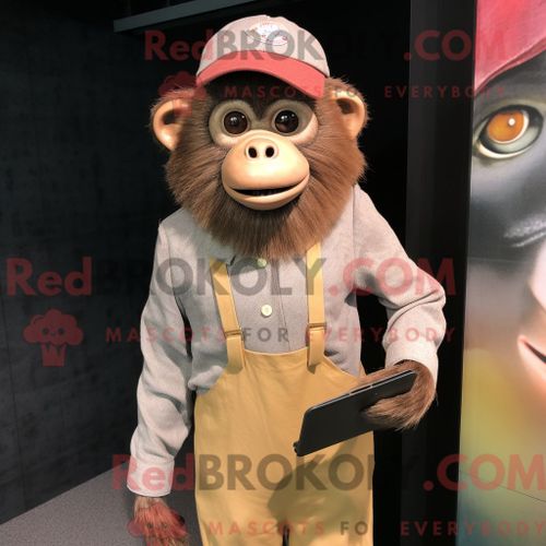 Costume De Mascotte Redbrokoly De Taureau Violet Habillé D Une Chemise De Rugby Et De Bretelles