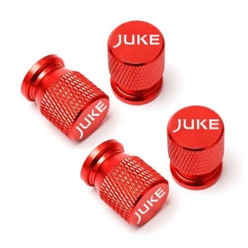 4 Bouchons De Valves Jantes Rouge Nissan Juke