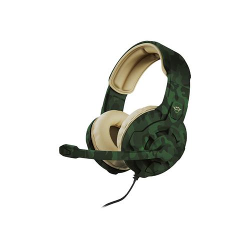 Trust Gaming GXT 411C Radius - Micro-casque - circum-aural - filaire - jack 3,5mm - camouflage jungle