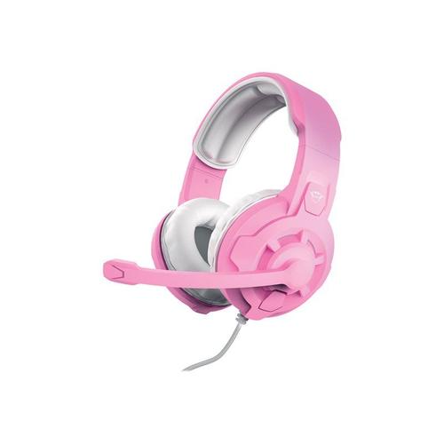 Trust Gaming GXT 411P Radius - Micro-casque - circum-aural - filaire - jack 3,5mm - rose