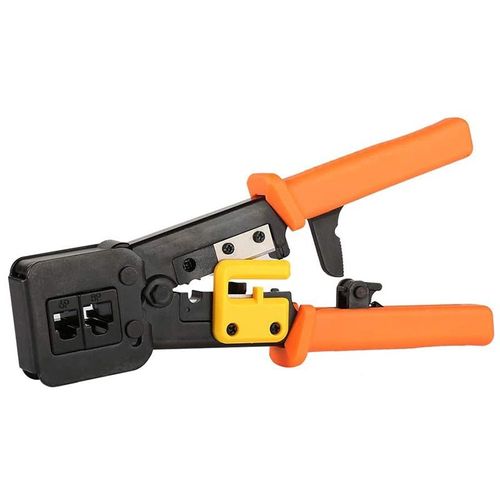 TOP pour EZ RJ45 Outil de Sertissage Traversent Cat5 Cat5E Cat6 Outil De Sertissage pour RJ45/RJ12, CAT5, CAT5E, CAT6 Connecteurs