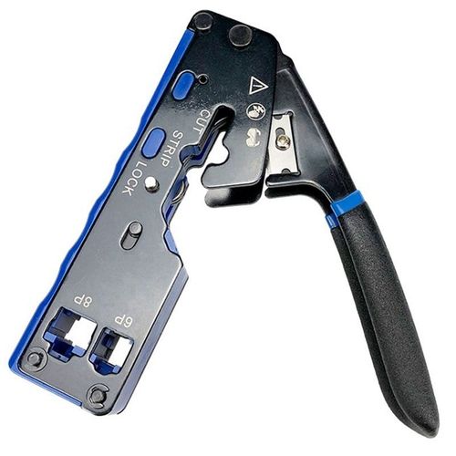 Outil de sertissage supérieur tout en un, coupeur de passage pour connecteurs modulaires RJ45 Cat7 Cat6 Cat5 RJ11 rj12
