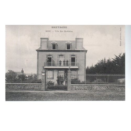 Belle C P A. - Bretagne - Binic - Villa Ker Madeleine -- Maucel, Phot-Édit., Binic - 1910