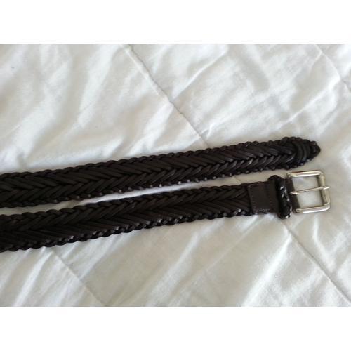 Ceinture Tressée Marron Damart 140/153 X 3 Cm Grande Taille