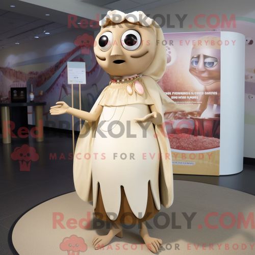 Costume Mascotte Redbrokoly De Falafel Violet Personnage Habillé Avec Un Rash Guard Et Des Bretelles