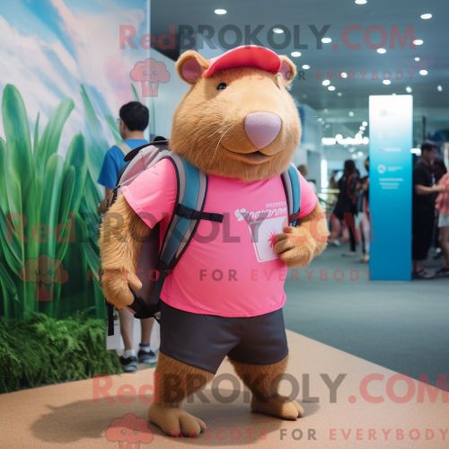 Costume Mascotte Redbrokoly De Personnage De Prune Marine Habillé D Un Jean Évasé Et De Boutons De Manchette