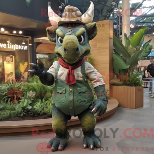 Personnage De Costume De Mascotte Redbrokoly De Fée Des Dents Sarcelle Habillé Avec Une Robe Fourreau Et Des Châles