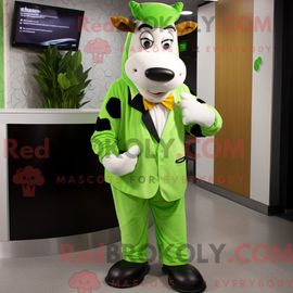 Personnage De Costume De Mascotte Redbrokoly De Sirène Lavande Habillé Avec Un Short En Jean Et Des Montres Intelligentes