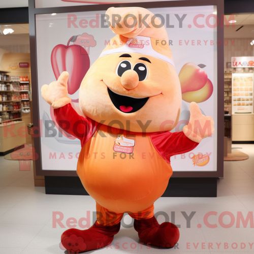 Personnage De Costume De Mascotte Redbrokoly De Dragon D Or Habillé Avec Un T-Shirt De Baseball Et Des Lunettes