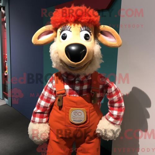 Costume Mascotte Redbrokoly De Taureau D Argent Habillé D Une Robe Fourreau Et De Bretelles