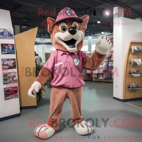 Mascotte Redbrokoly De Docteur Blanc Personnage Habillé Avec Une Robe Fourreau Et Des Porte-Documents