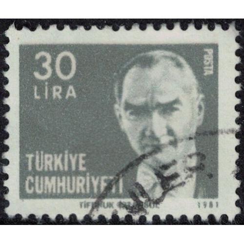 Turquie 1981 Oblitéré Used Ancien Président De La République Mustafa Kemal Atatürk Y&t Tr 2138 Su