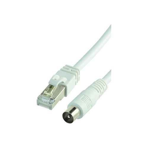 ERARD Connect - Câble d'antenne - RJ-45 mâle pour IEC connector (9.52mm) mâle - 2 m - démarré, sans crochet
