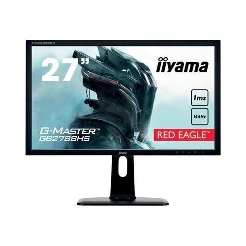 iiyama G-MASTER Red Eagle - Écran LED - 27" - 1920 x 1080 Full HD (1080p) @ 144 Hz - TN - 300 cd/m² - 1000:1 - 1 ms - HDMI, DVI-D, DisplayPort - haut-parleurs - noir