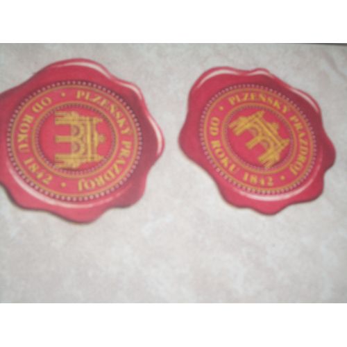 2 Dessous De Verre En Carton De Prague