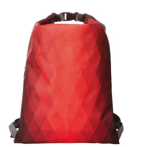 Sac à dos à motifs losanges - 1815000 - rouge