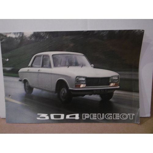 Plaquette Publicitaire 304 Peugeot - 1975