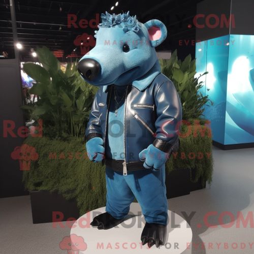 Costume Mascotte Redbrokoly De Taureau Noir Habillé D Une Robe De Soirée Et De Ceintures