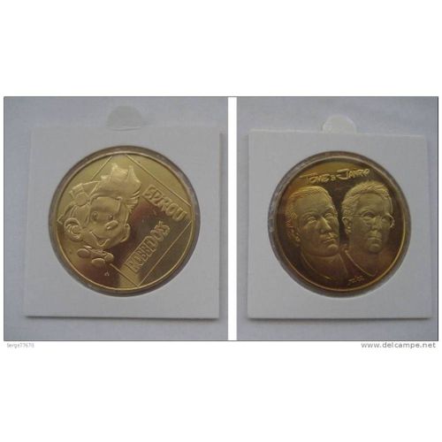Spirou Pièce Monnaie Belgique Robbedoes Penning Stripheld Uit België Tome Janry Franquin Munt Coin