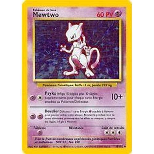 Mewtwo (Édition De Base, Vf, N°10/102)